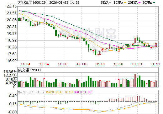 太极集团日K线图