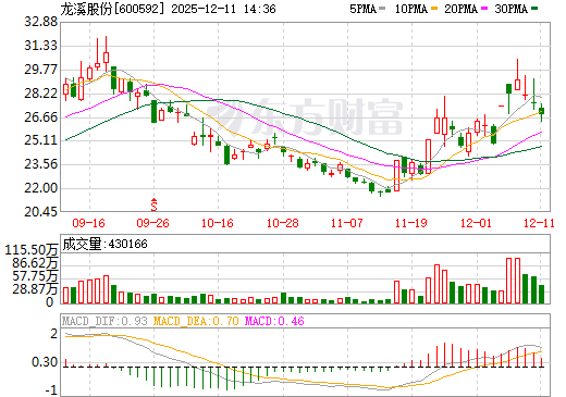 龙溪股份日K线图