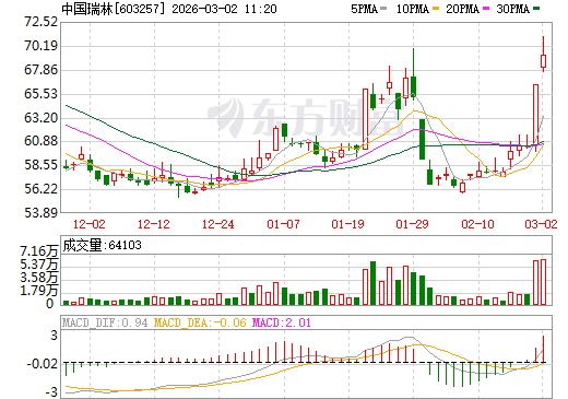 中国瑞林日K线图