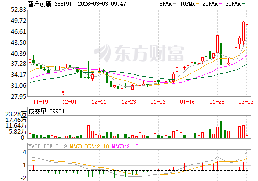 智洋创新日K线图
