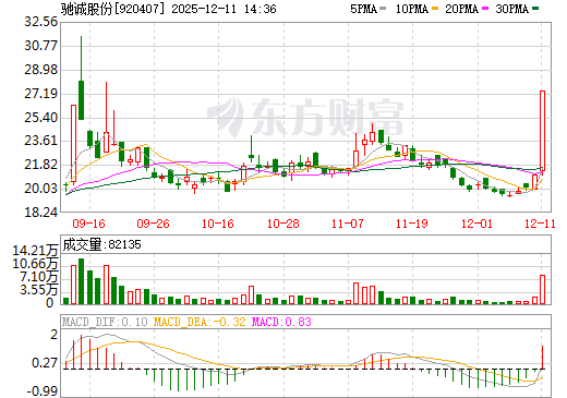 驰诚股份日K线图